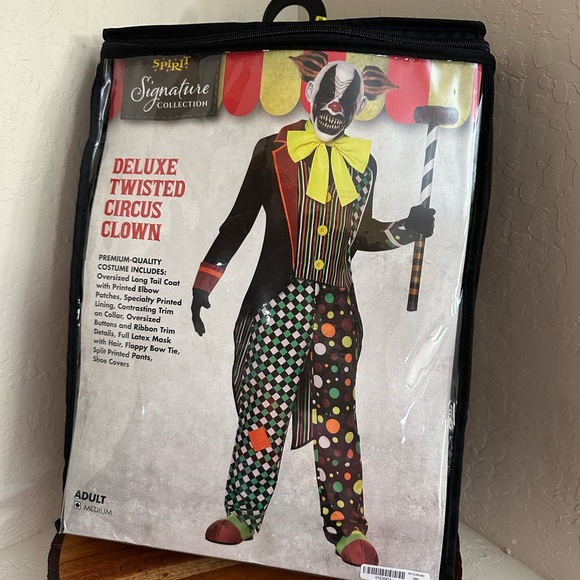 Spirit Halloween Twisted Circus Clown Costume Deluxe The Signature Collection - Picture 3 of 11